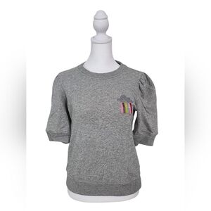 Kate Spade Rain Or Shine Gray Sweatshirt Size XS